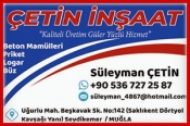 Çetin İnşaat – Büz Logar ve Briket İmalat