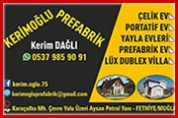 Kerimoğlu Prefabrik – Yayla ve Tatil Evleri